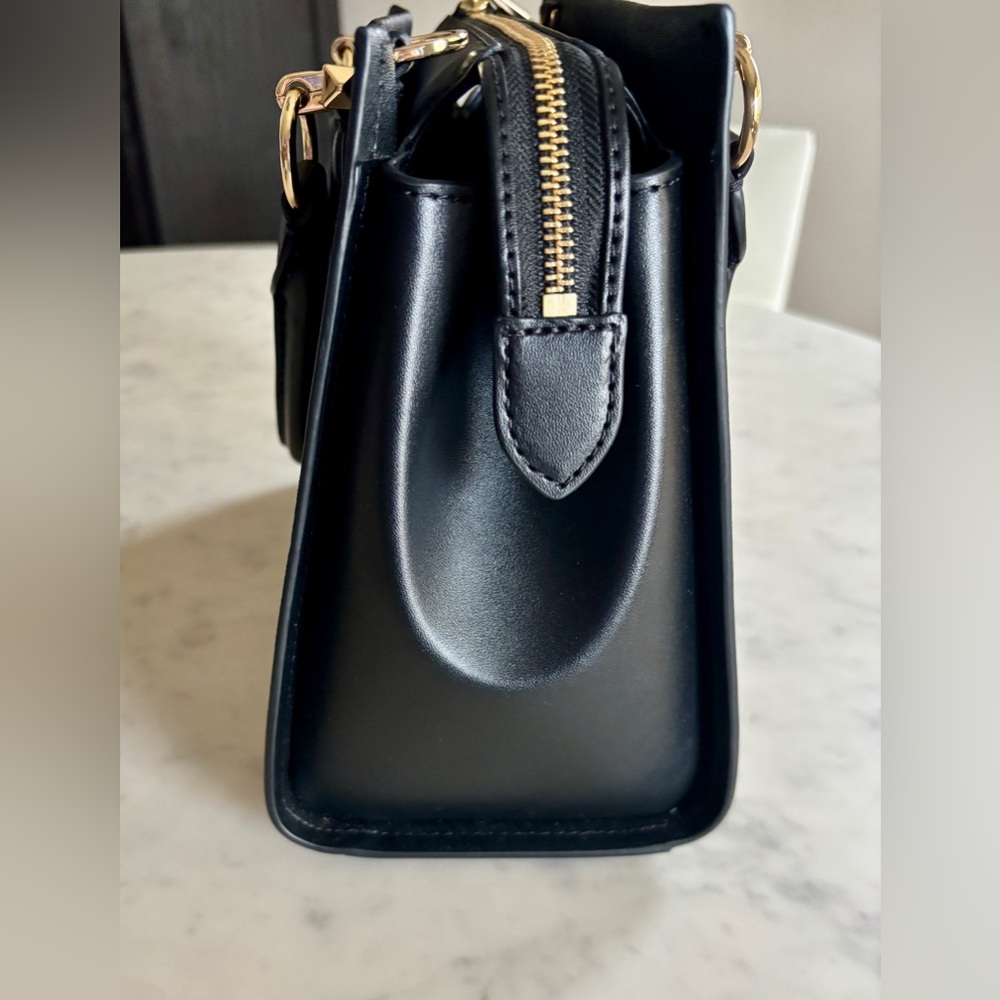 Michael Kors Black Marilyn Medium Satchel with Crossbody Strap - Picture 5 of 11